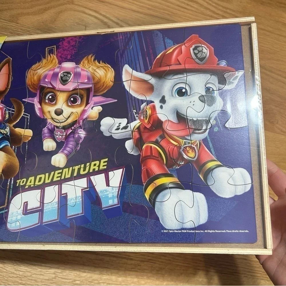 Paw Patrol Wooden Puzzle Set 7 In All Bundle NEW Chase Marshall